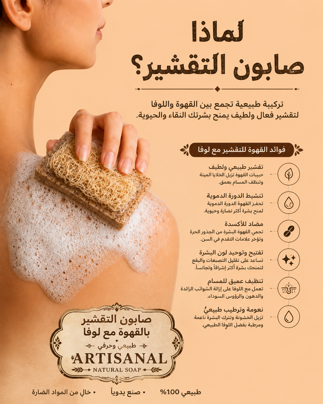 🌿بوكس 4 انواع من الصابون و مزيل العرق صٌنع طبيعي